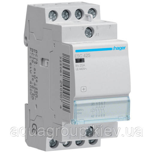 Hager Контактор Hager ESC425 230 В/25 A, 4 НО, фото 1