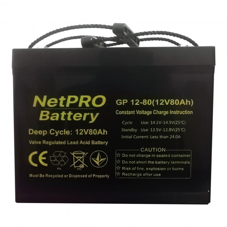 Акумулятор NetPRO GP 12-80, фото 1