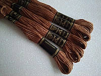 8м нитки мулине для вышивания цвет - коричневый