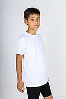 Від 6 шт.  Хлопчикова футболка біла No 45.11-12 років купити гуртом в інтернет-магазині