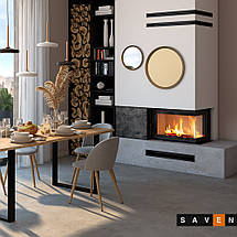Камінна топка кутова SAVEN Energy 75х50х47R (15,1 kW) ECO, фото 3