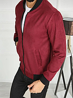 Мужская красная куртка с застежкой на молнию (Men's red jacket with zipper closure)