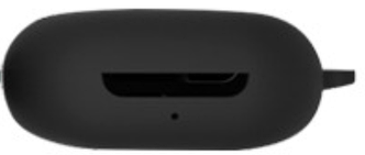 Чохол-накладка DK Silicone Candy Friendly з карабіном для Oppo Enco W11 (black)