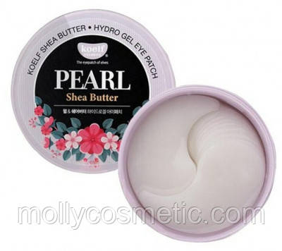 Гідрогелеві патчі для повік з перлами й олією ши Koelf Pearl & Shea Butter, фото 1