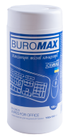 Салфетки для очистки оргтехники пластика офисной мебели Buromax BM.0803