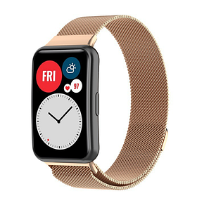 Ремешок DK Metal Milanese Loop Magnetic для Huawei Watch Fit (TIA-B09) (rose gold)