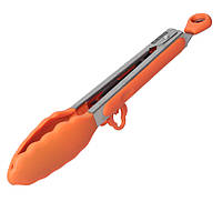 Щипці Kamille силіконові 23 см із ручками з неіржавкої сталі KM-7511