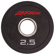Диск прогумований Life Fitness з хватом d-51 мм, фото 3
