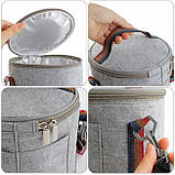 Комплект термос для їжі Fresh 1650мл з приладами і термосумкою, салатовий, фото 5