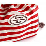 Сумка для ланч боксу на зав'язках, бавовна, фото 3