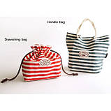 Сумка для ланч боксу на зав'язках, бавовна, фото 6