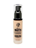 Тональный крем матовый W7 Matte Made In Heaven Foundation natural beige