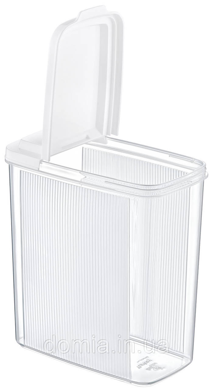 Контейнер для сыпучих AKAY plastik, прямоугольный с дозатором, 1,7л ...