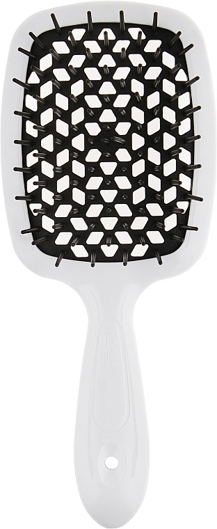 Щітка для волосся Superbrush Janeke біла чорна серединка, фото 1