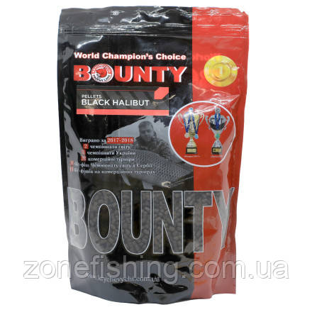 Пелетс BOUNTY Black Halibut Maxi Mix (6мм, 8мм, 14мм) 800г.