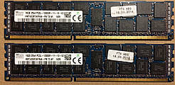 32GB 2*16GB DDR3L 1600MHz Hynix 12800R PC3L 2Rx8 REG ECC RAM Серверна оперативна пам'ять HMT42GR7AFR4A