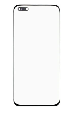 Скло дисплея для Huawei P40 Pro, чорне, з OCA-плівкою, оригінал (Китай), з олеофобним покриттям, фото 1