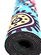 Килимок для йоги Замшевий 183 х 68 х 0,3 см з мандалою, фото 7