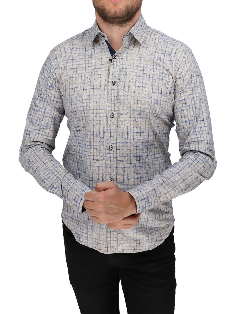 Приталена чоловіча сорочка Negredo 9060 ND 16 з довгим рукавом, фото 1