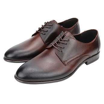 Чоловічі туфлі шкіряні Tapi A-6898 Brazowy коричневого кольору