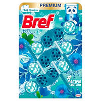 Туалетный блок Bref Premium Color Aktiv + Mail Checker, 3 шт