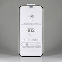 Премиальное защитное стекло на Iphone 12 Pro клеевой слой по всей поверхности
