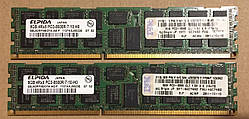 16GB 2*8GB DDR3 1066MHz Elpida 8500R PC3 REG ECC RAM Серверна оперативна пам'ять