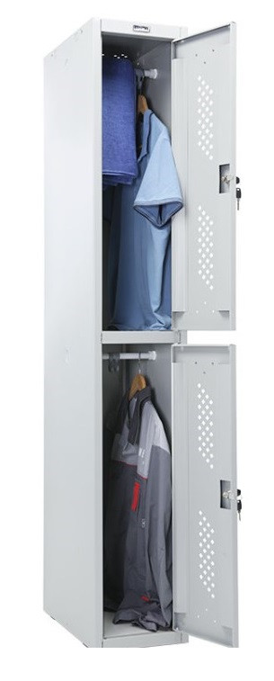 Шкаф металлический одежный для хранения личных вещей Практик LS-02 1830(в)х302(ш)х500(гл) для раздевалок и - фото 3 - id-p1503332446
