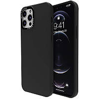 Чехол-накладка Silicone Molan Cano SF Jelly MIXXI для Apple iPhone 12 / 12 Pro (black)