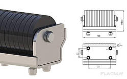 Відбійник причіпний роликовий 180X118,50X115