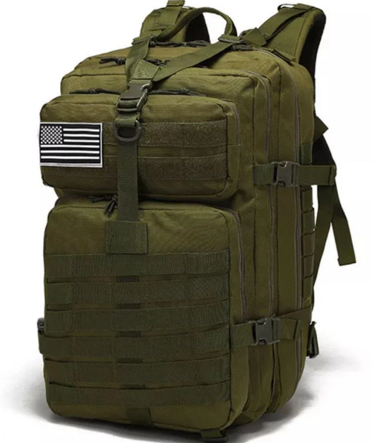 Рюкзак тактический раздвижной HLV K1006 70-85 л Black S