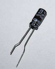 Конденсатор електролітичний 47мкф - 35v (105°C)