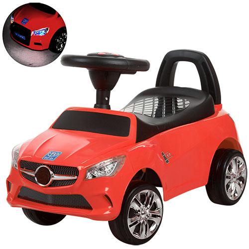 Дитяча каталка-толокар Mercedes (музика, звук, світло) Bambi M 3147C-3 Червоний