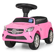 Каталка-толокар Mercedes Bambi M 3147С(MP3)-8 Рожева | Машинка толокар Бембі з MP3, фото 3