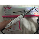 Плойка для волос конусная VGR V-526 с керамическим покрытием White (SH115843), фото 7