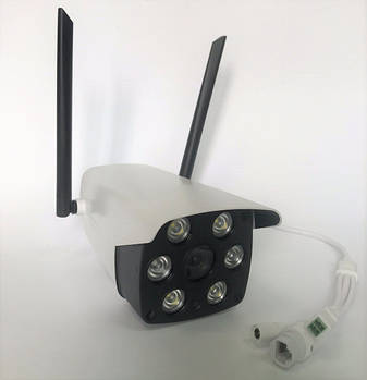 Вулична IP камера відеоспостереження з WiFi UKC 3020 White/Black S