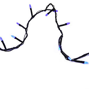 Гірлянда-нитка (String-Lights) 200B-3 внутрішня, пров.: чорний, 10 м (Синій)