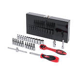 Набір інструментів 1/4", 28 од. (гол. 4-13 мм, біти 11 од.) INTERTOOL ET-6028, фото 4