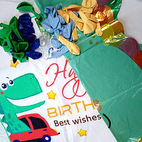 Фотозона з повітряних кульок "Happy birthday Little Baby" T-8612 KNZ, фото 2