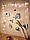 Органайзер Мудборд Wuw 100х60 см і гірлянда 3 метри Прищіпки для фото – 20 шт білий, фото 4
