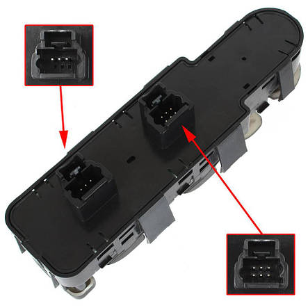 Citroen C5 II 2004-C8 2002- 6554.HQ-блок перемикач склопідіймачів і дзеркал арт DA-24999, фото 2