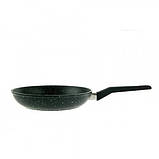 Сковорода з кришкою мармурове покриття Tiross TS-1250P 20 см Black S, фото 3
