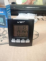 Настольные говорящие часы c термометром для слабо видящих или слепых людей VST-7027C