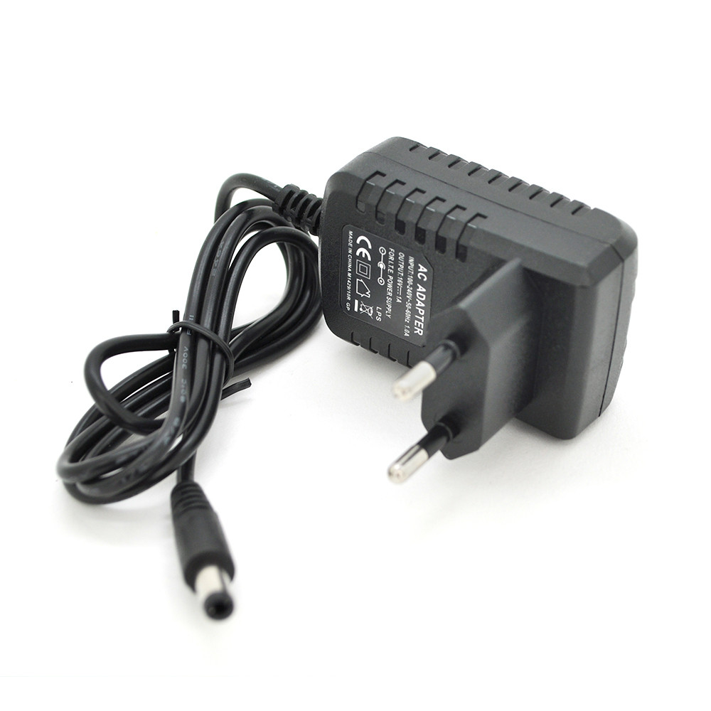 Імпульсний адаптер живлення YM-1610 16 V 1 А (16 Вт) штекер 5.5/2.5 довжина 0,9 м, фото 1