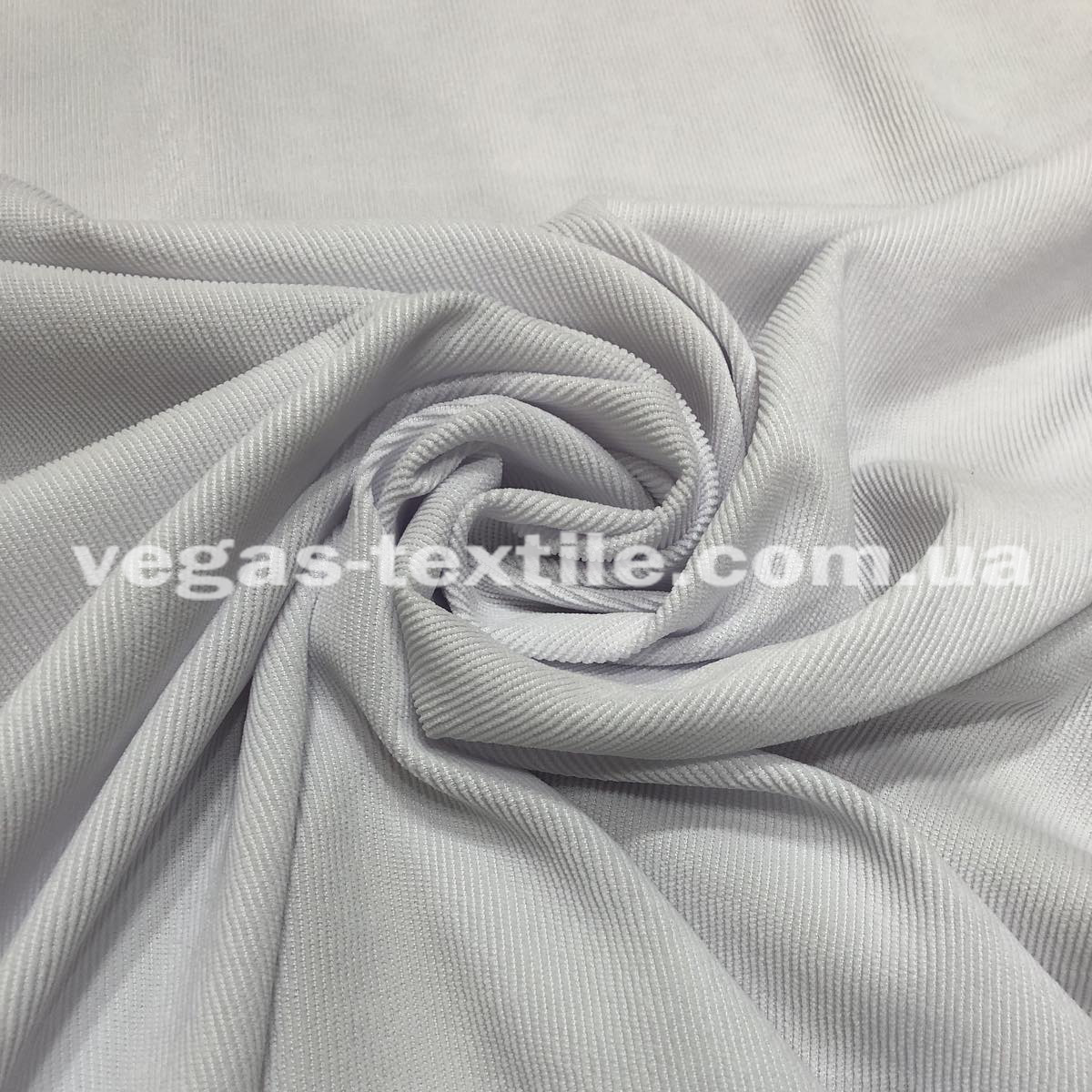 Трикотаж Мікровельвет однотонний Білий, фото 1