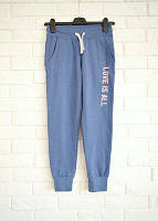 Дитячі спортивні штани на байці 140 зріст Alive сині