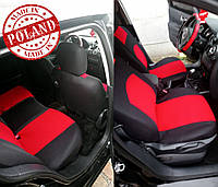 Универсальные авточехлы на сиденья Pok-ter Classic Plus Hyundai i30 (2007-2012) с красной вставкой
