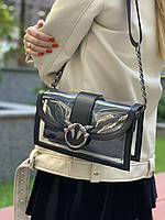 Модная женская сумка, прозрачная женская мини сумка, маленькая сумочка через плечо, черная сумка-клатч
