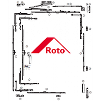 Стандартный комплект поворотно-откидной фурнитуры Roto NT