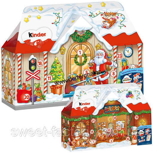 Адвент календарь Kinder Mix Adventskalender 3DHaus 3D Дом 234g - фото 1 - id-p1503414890